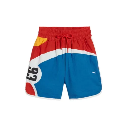 PUMA Sports Shorts Men Red And Blue