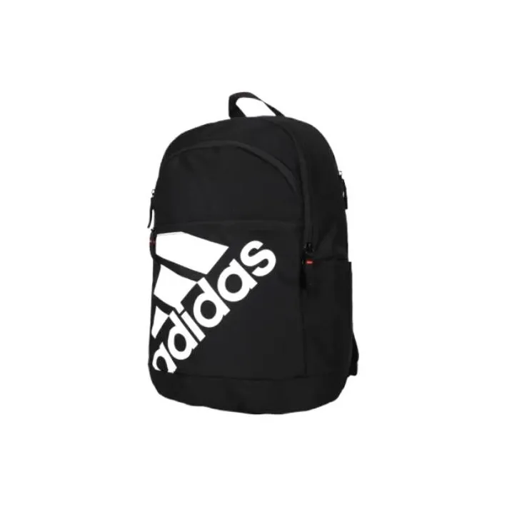 Adidas Recycled Polyester Plain Fabric Backpack Regular Unisex Black-1