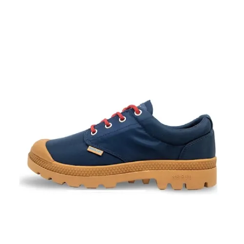 Palladium Pampa Anti Slip Wear Resistant Low Top Casual Shoes Unisex Dark Blue