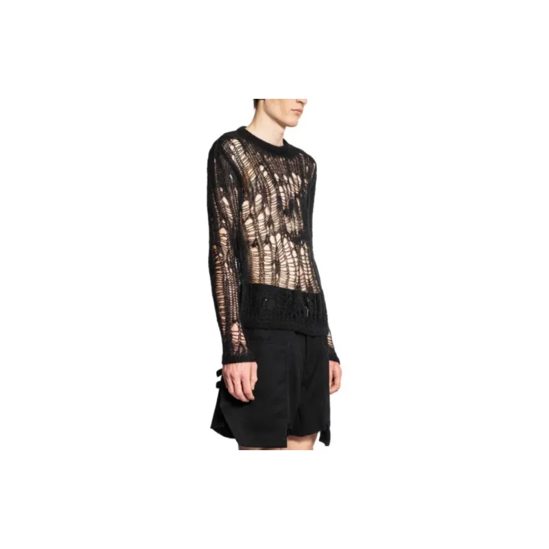 RICK OWENS Biker Level Knitted Jumper-3