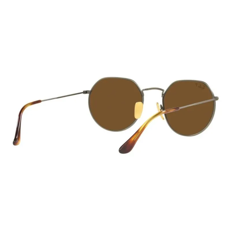 RayBan Irregular Shape Sunglasses Unisex Gold-3