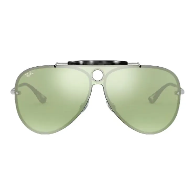 RayBan Steel Aviator Sunglasses Men's Silver-1