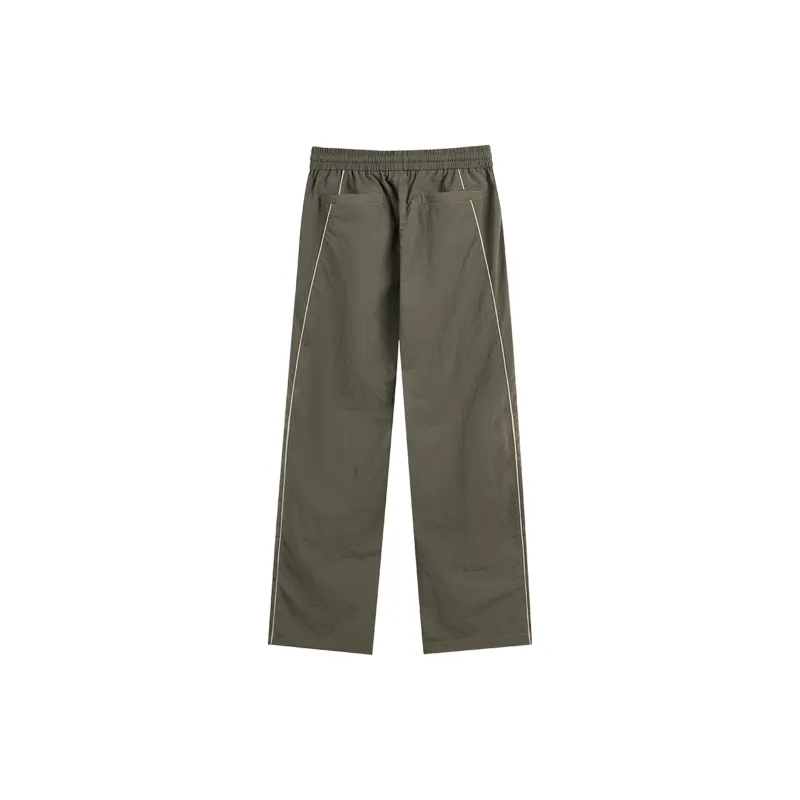 CHINISM Casual Pants Unisex Green-1