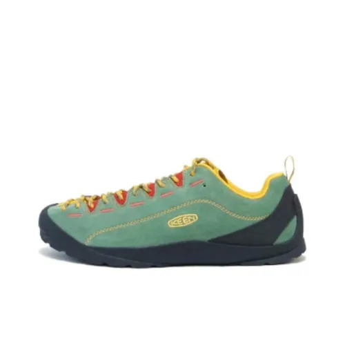 Keen Jasper Rock Climbing Shoes Unisex Low-Top Green/Yellow