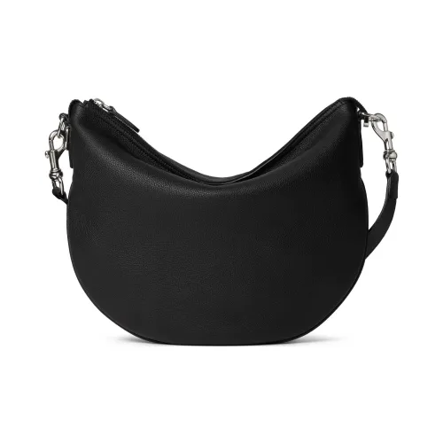 GUCCI Grained Soft Leather Shoulder Bag Crossbody Bag Small Size Men's Black