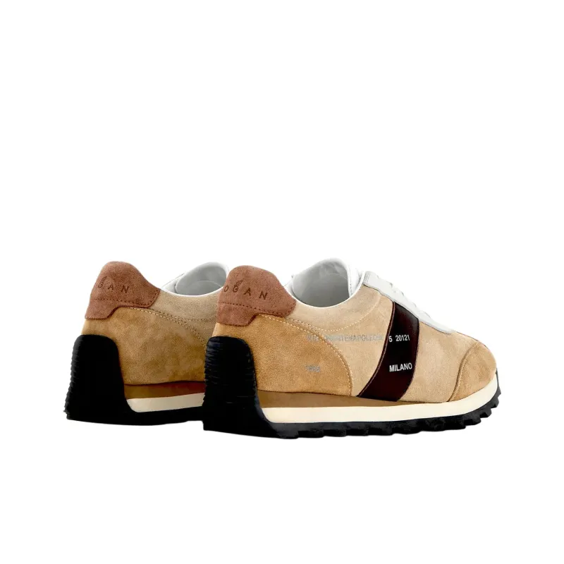 HOGAN 86er Low Top Casual Shoes Women's Light Brown-3