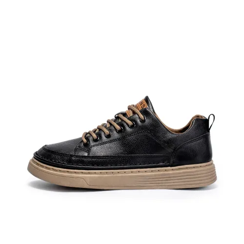 Black tailed Deer Low Top Skateboard Shoes Men's