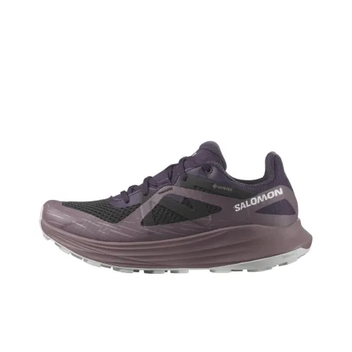 SALOMON ULTRA FLOW Anti Slip Wear Resistant Low Top Trail Running Shoes Women's Purple Black