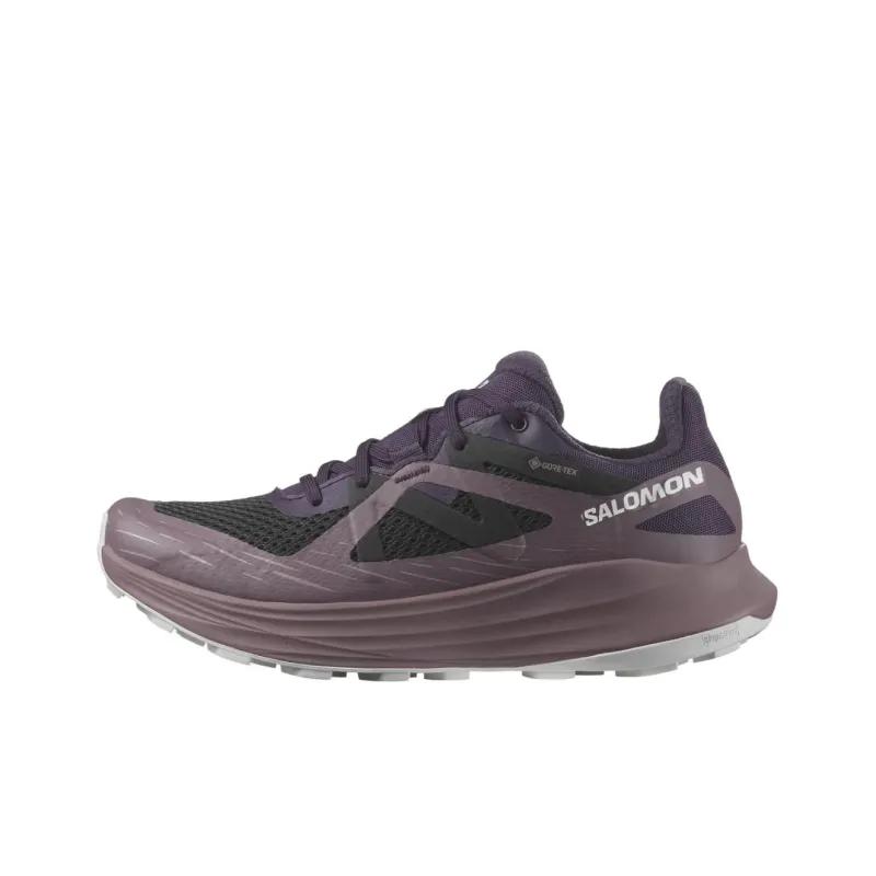 SALOMON ULTRA FLOW Anti Slip Wear Resistant Low Top Trail Running Shoes Women's Purple Black-0