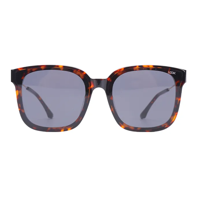 LOOK Plate Frame Square Sunglasses Unisex-2