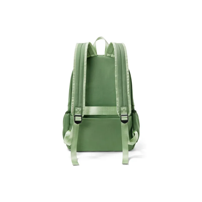 LANDCASE Fabric Backpack Laptop Bag Unisex Green/Black/Khaki-5