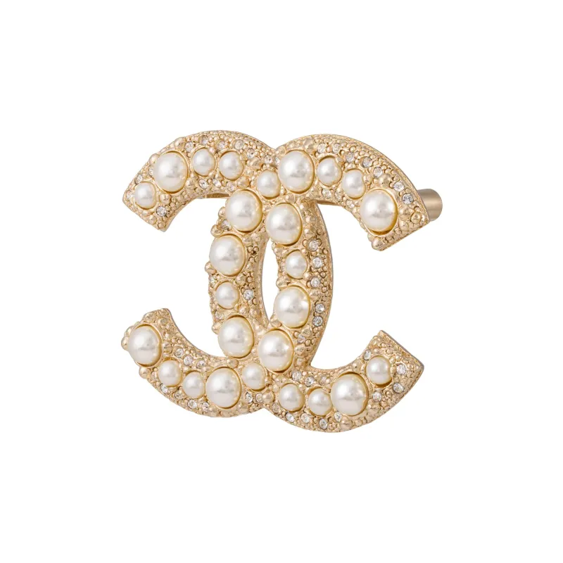 CHANEL 2024 Cc Pearl Brooch-1