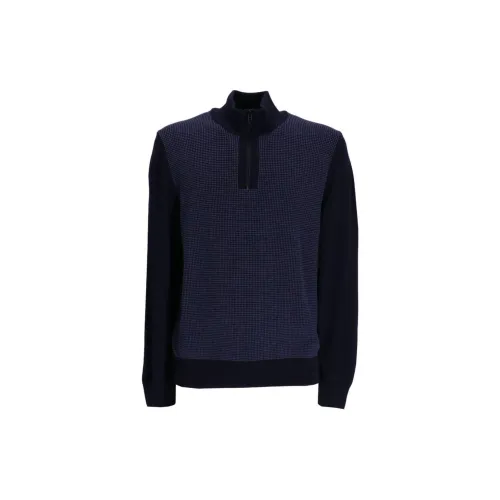 BOSS Zip-up Virgin Wool Jumper