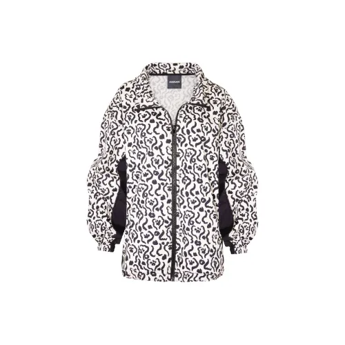 AIJUN.SUN Jackets Unisex Fresh Flower Leopard