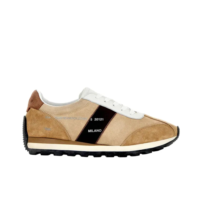 HOGAN 86er Low Top Casual Shoes Women's Light Brown-1