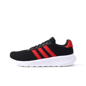 Adidas LITE RACER 3.0 Breathable Lightweight Low-Top Casual Running Shoes Men's Black Red