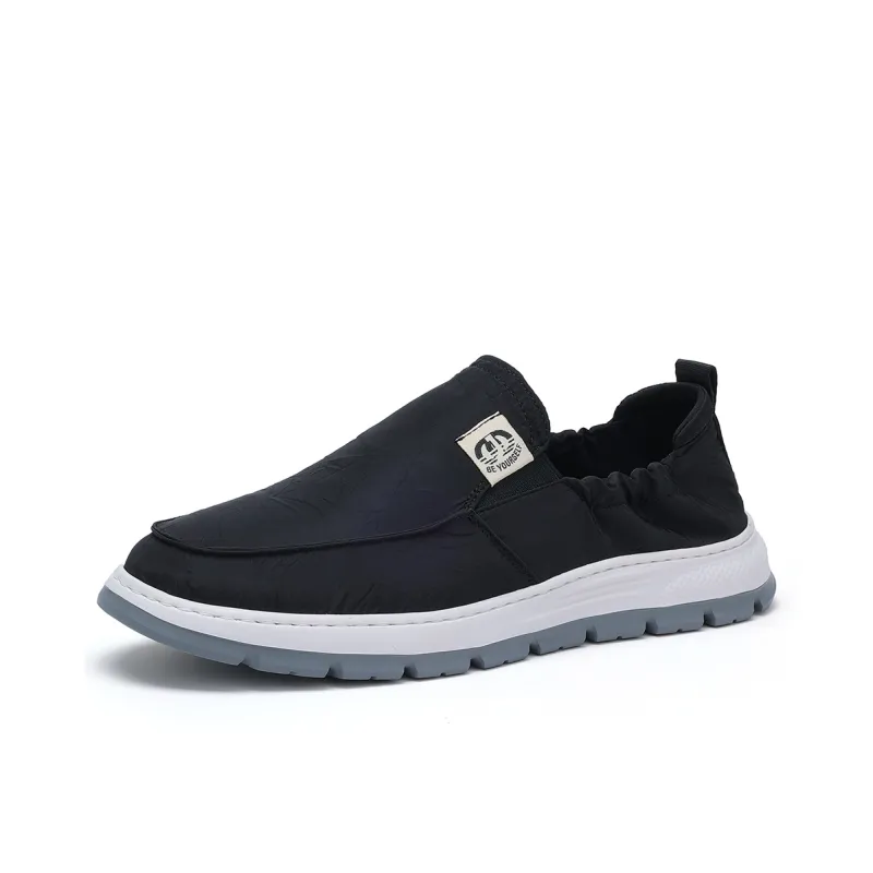 JOSINY Canvas Shoes Men Low Top Black-1