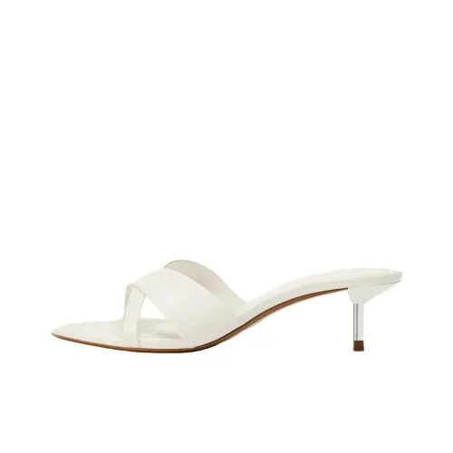 ZARA Slip-Resistant Slide Slippers Women's White