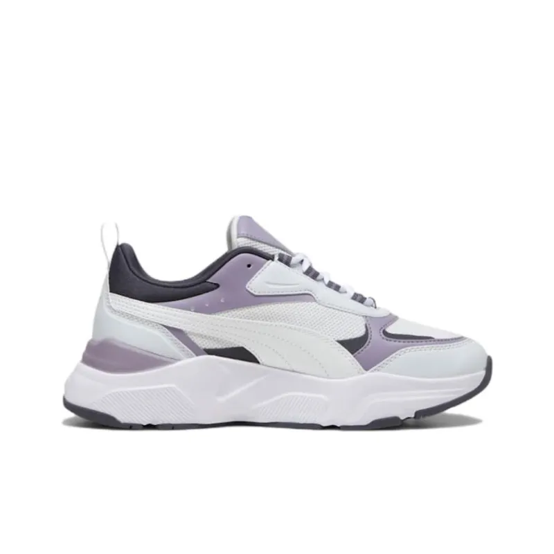 PUMA Cassia Anti Slip Wear Resistant Low Top Casual Shoes Women's White Purple-1