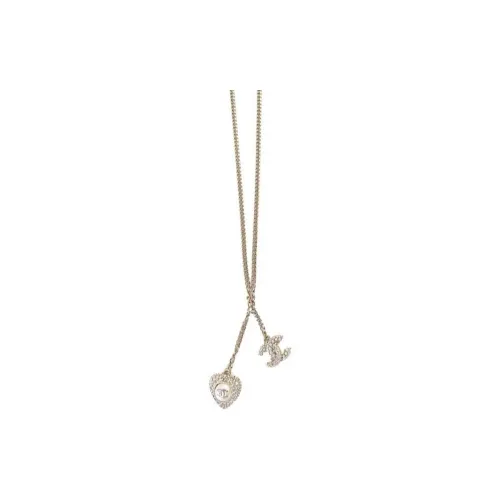 CHANEL Necklaces Women's Gold