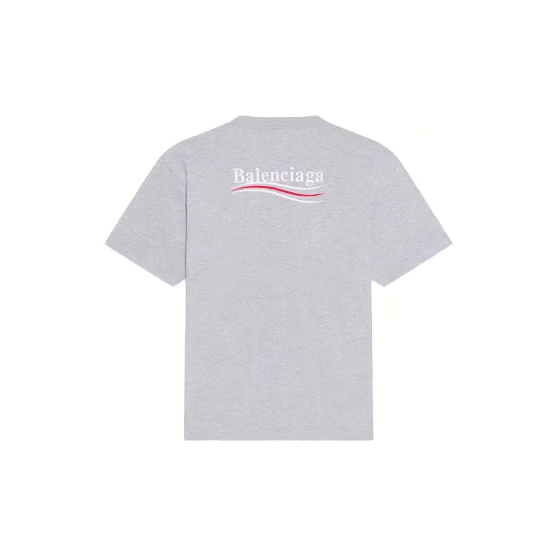 Balenciaga Political Campaign T Shirts Women's Gray-1