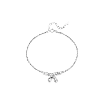 MOLADY S925 Silver Anklets Women's