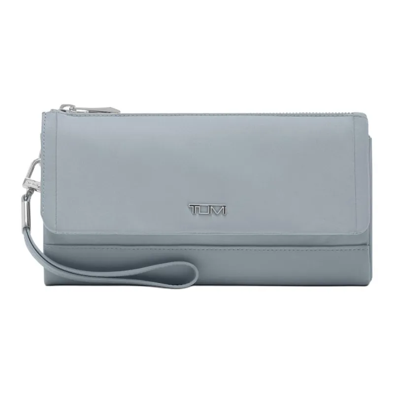 TUMI Nylon Wallet Unisex Dusty Blue-0