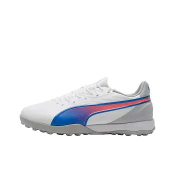 PUMA King Slip-Resistant Breathable Soccer Shoes Men's Blue White