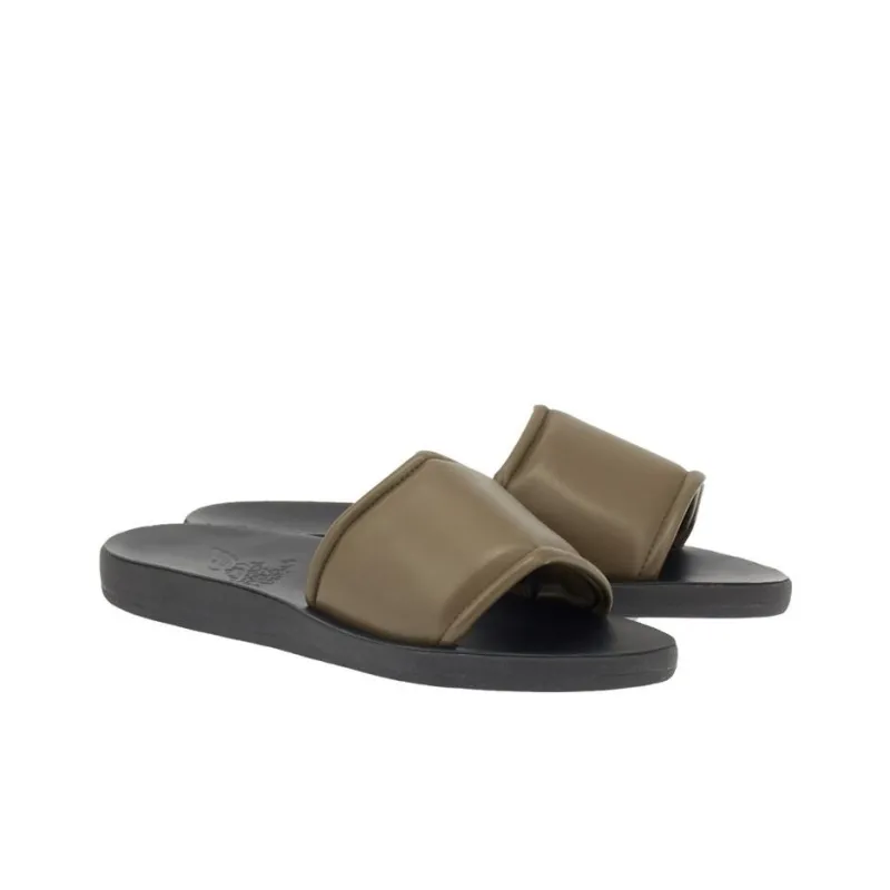Ancient Greek Sandals Ageos Leather Slides-2