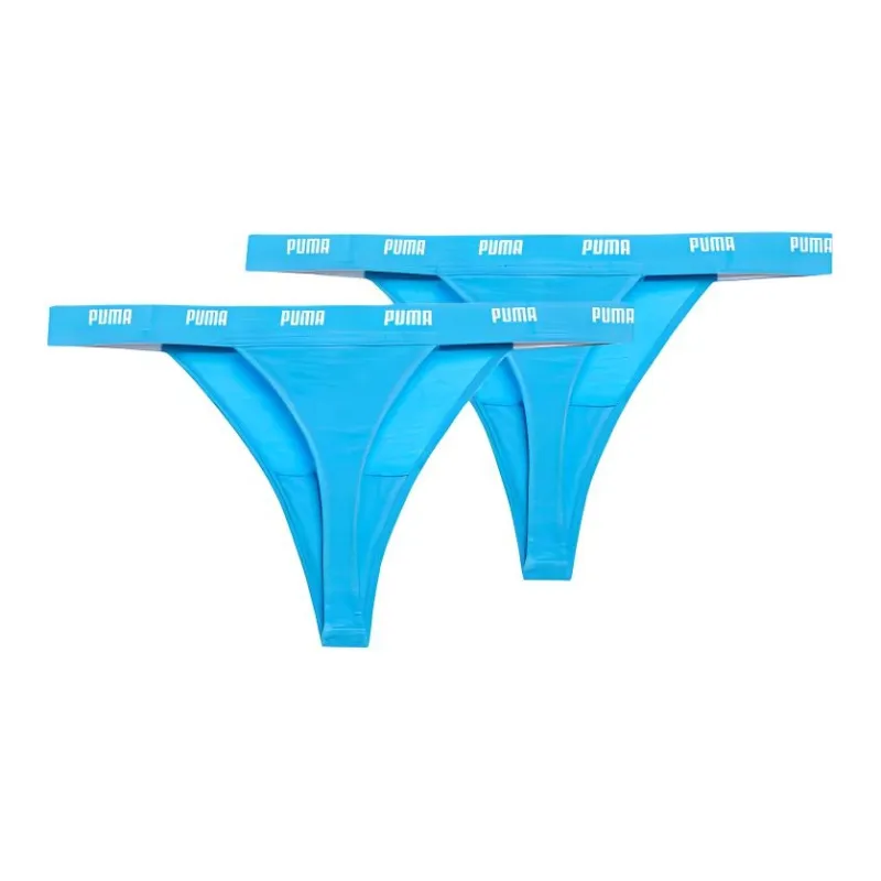 PUMA Tanga String Underpants Women's 2 Pack Blue-0