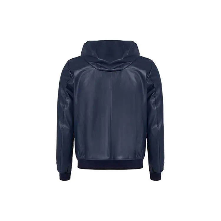 RARE Leather Jackets Men Blue-1