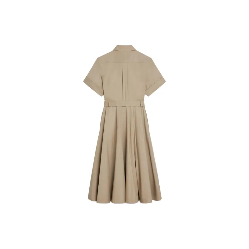 CELINE Saharienne Dress In Lightweight Gabardine-1
