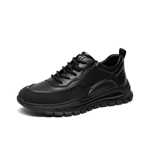 SEPTWOLVES Casual Shoes Men Low-Top Black