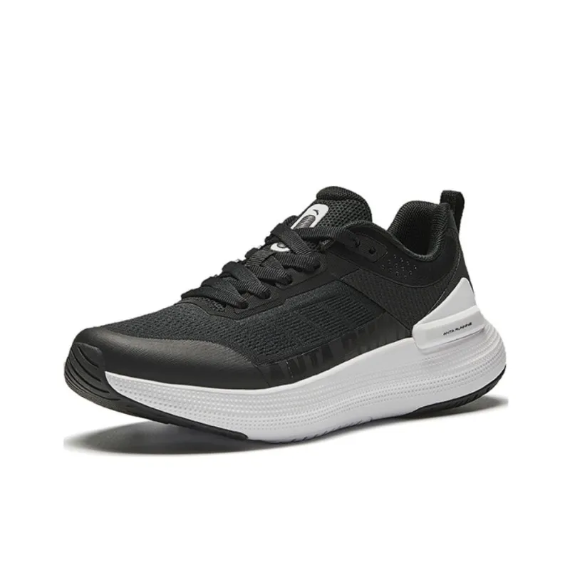 Anta Running Collection Anti Slip Wear Resistant Low Top Casual Running Shoes Women's Basic Black-1
