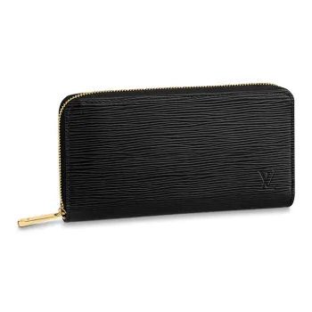 LOUIS VUITTON Capucines Grained ÉPi Cow Leather Wallet Women's Black