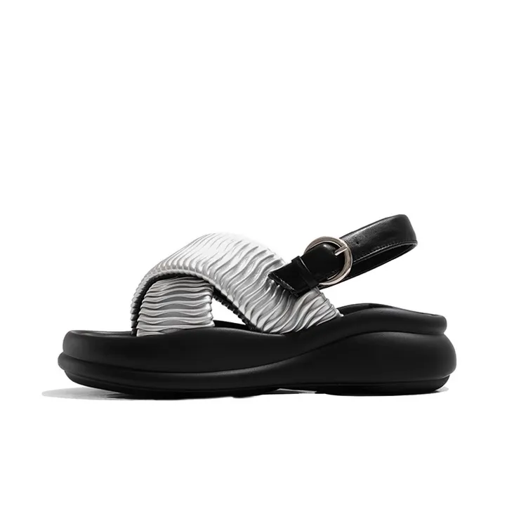 Old Meow Beach Sandals Women's White/Silver/Black-6
