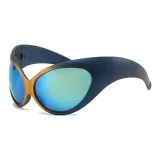 Gold Blue Frame with Gold Coating