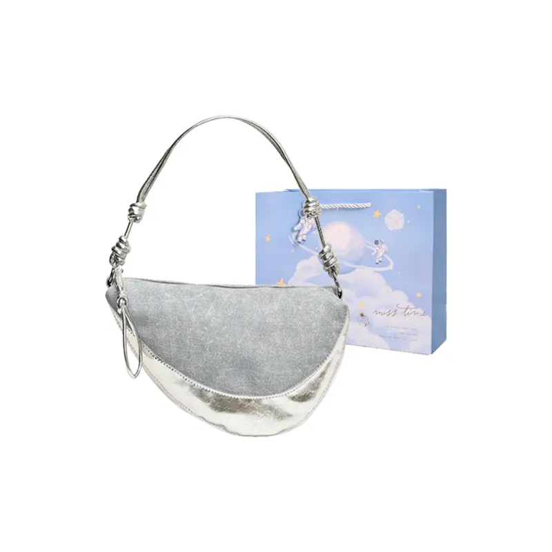 Duoluplo Doron Paul PU Crossbody Bag, Shoulder Bag Women's Denim Black/Denim Silver/Denim Brown-9