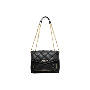 MICHAEL KORS Artificial Leather Shoulder Bag Large Size Women's Black