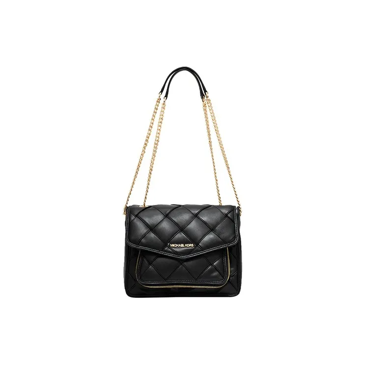 MICHAEL KORS Artificial Leather Shoulder Bag Large Size Women's Black-0