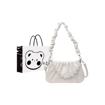 NX DOUGHNUT PU Crossbody Bag, Shoulder Bag Women's Ecru/Pink/Silver/Black