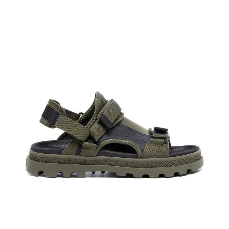 Palladium Beach Sandals Unisex Green Black-1