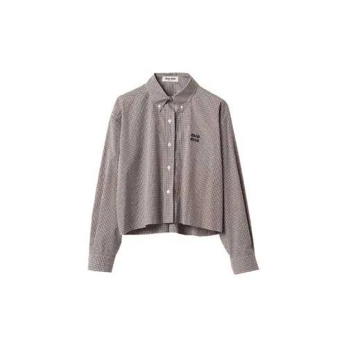 MIU MIU Shirts Women's Brown