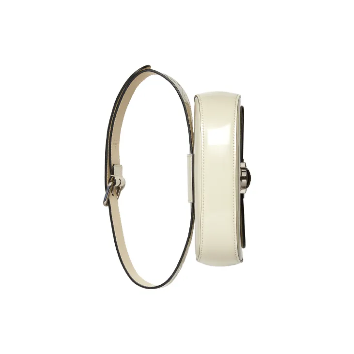 GUCCI Leather Saddle Bag Fanny Pack Sling Bag Shoulder Bag Crossbody Bag Kids' White-5