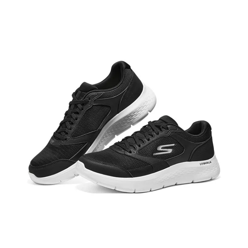 Skechers Go Walk Flex Lace Up 'Black'-2