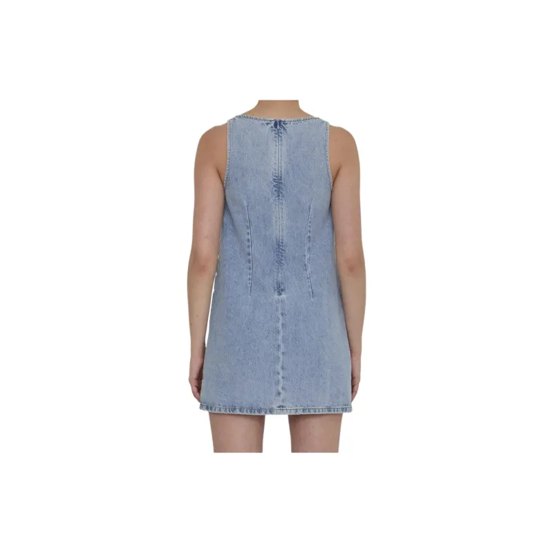 Self portrait Embellished Denim Mini Dress-1