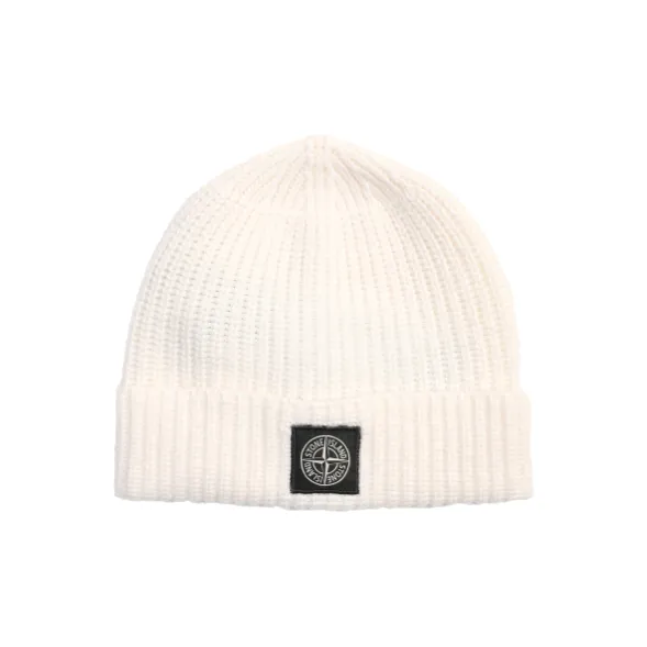 STONE ISLAND Logo Patch Beanie-0