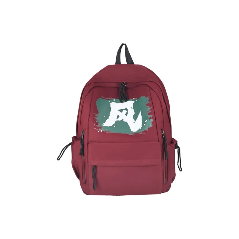 OURFUN Nylon Backpack Regular Men's White/Black/Red/Blue-2