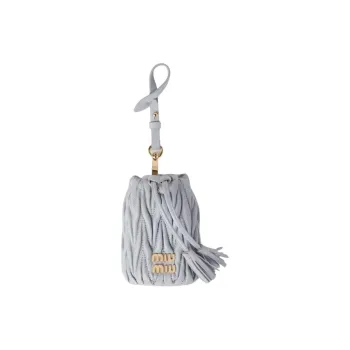 MIU MIU Matelassé Sheepskin Handbag, Shoulder Bag Mini Women's Cornflower Blue