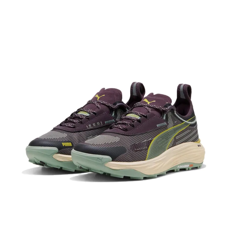 PUMA Voyage Nitro Anti Slip Wear Resistant Low Top Trail Running Shoes Women's Black Gray-2